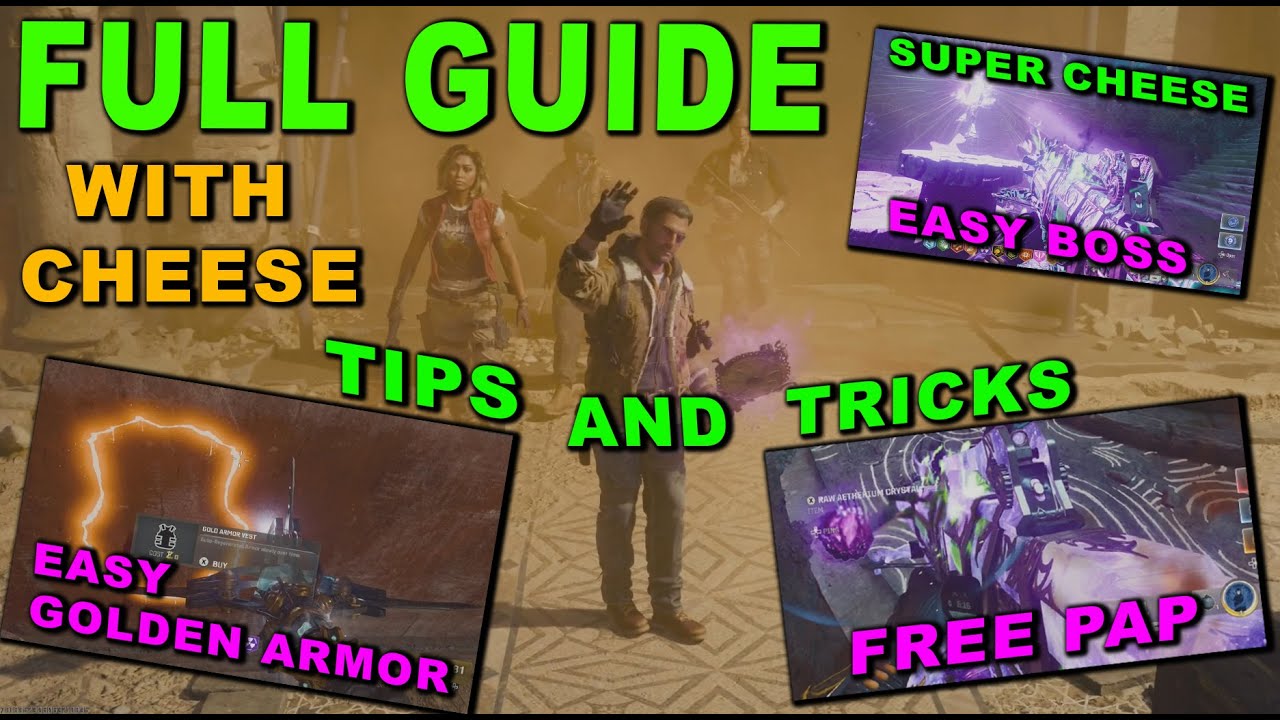 TOMB FULL EE GUIDE: BO6 zombies. Boss Cheese, free pack a punch, free legendary tool, golden Armor