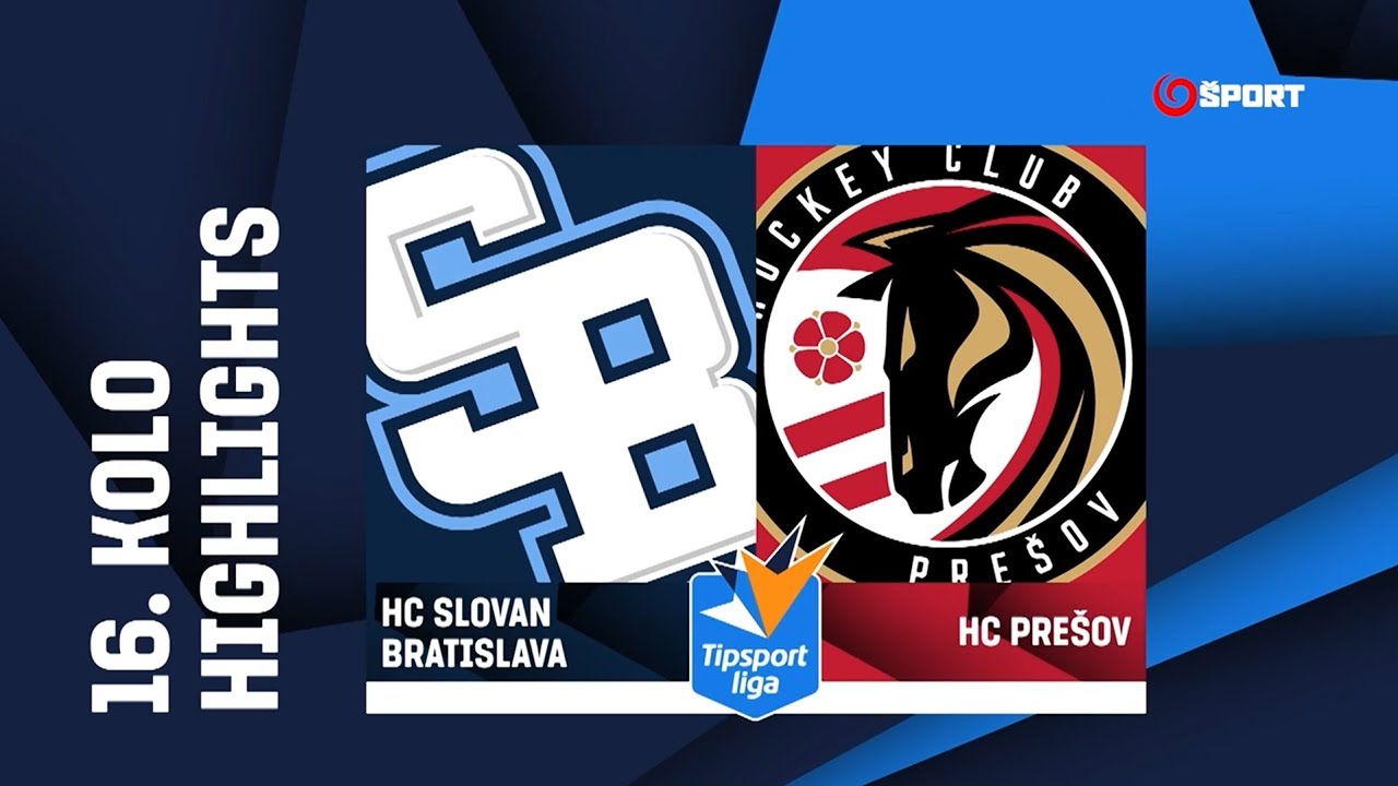 16. kolo: HC Slovan Bratislava - HC Prešov 5:3 (0:0, 3:0, 2:3)