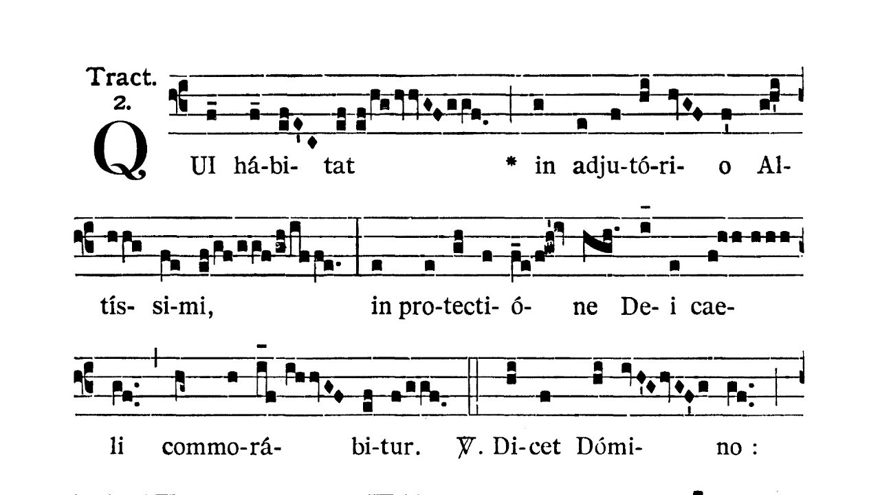 Dominica I in Quadragesima (I Niedziela Wielkiego Postu) - Tractus (Qui habitat)