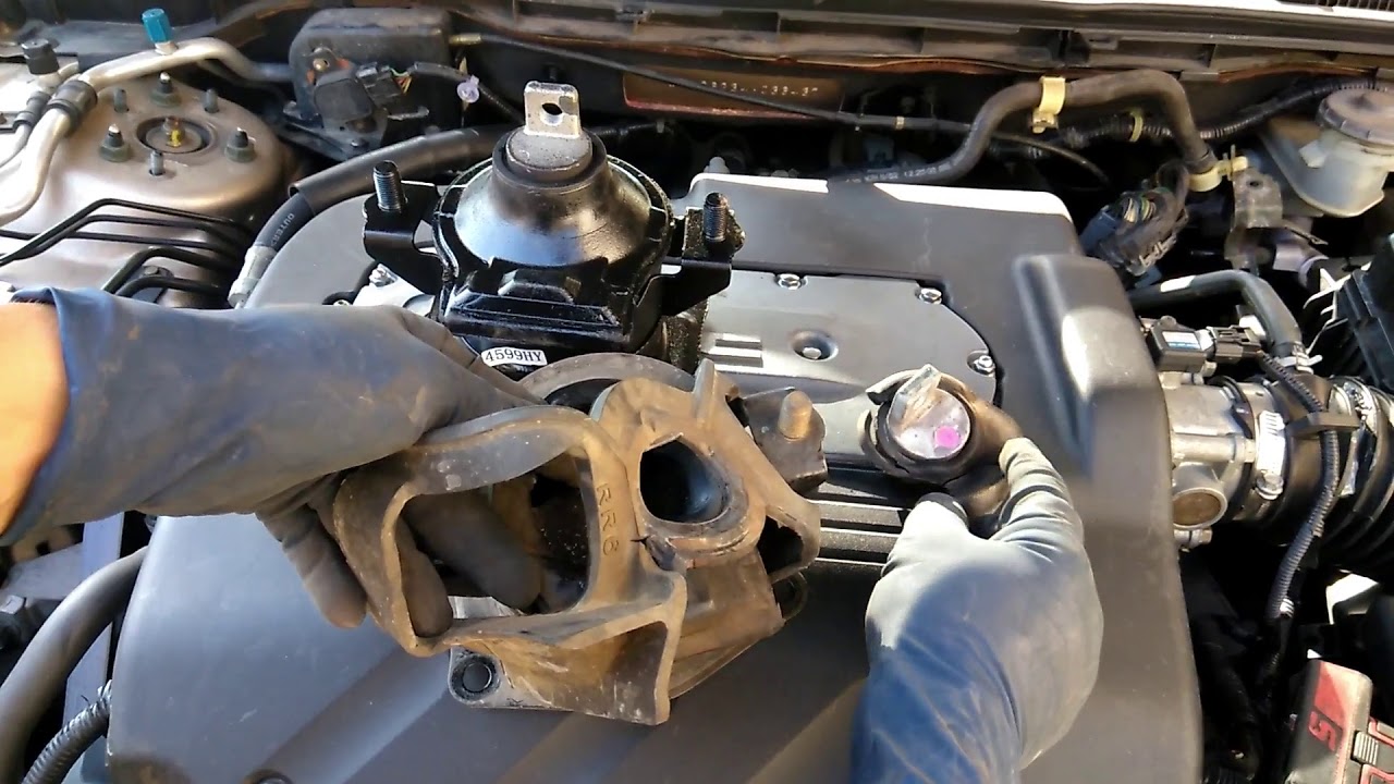 how to replace rear motor mount Acura TL 3.2L