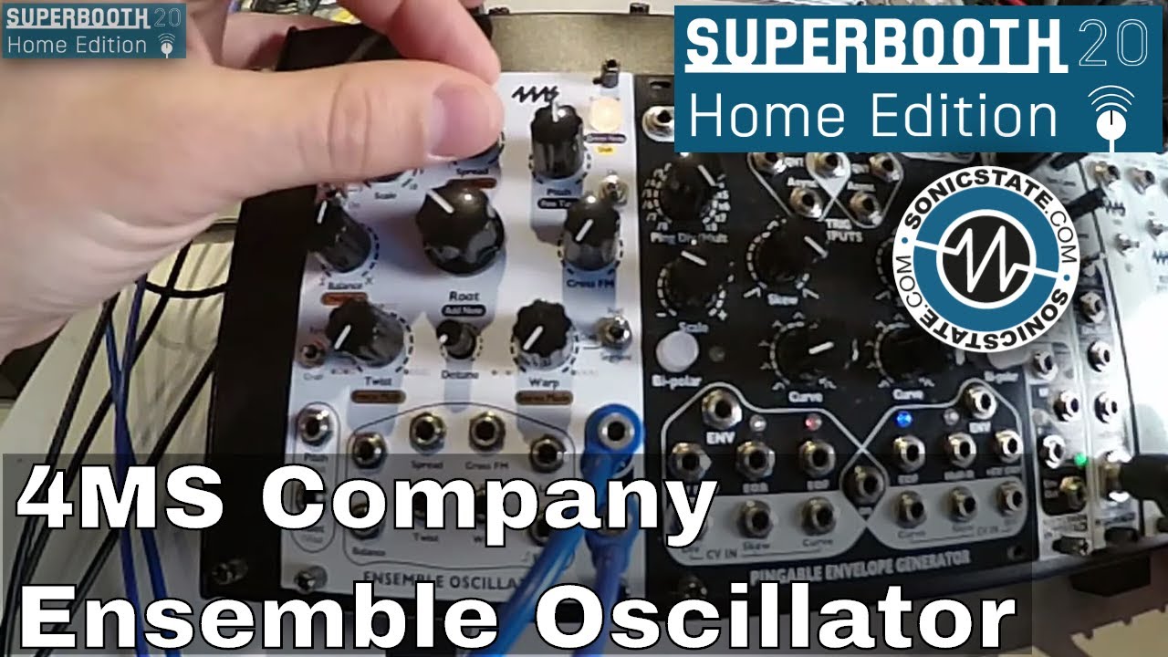 Superbooth 20HE: 4ms Ensemble Oscillator and Percussion Interface