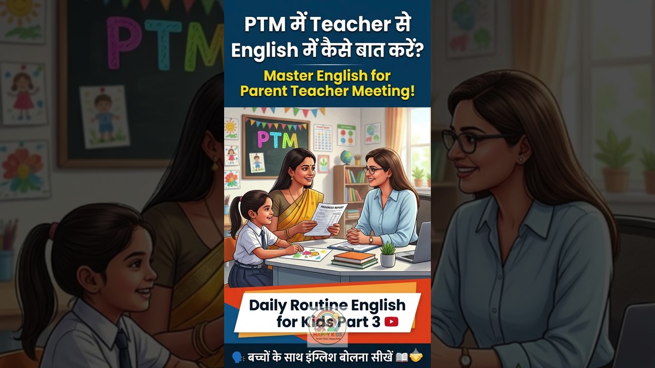 PTM में Teacher से English में कैसे बात करें? 🏫 #shorts #shortsfeed