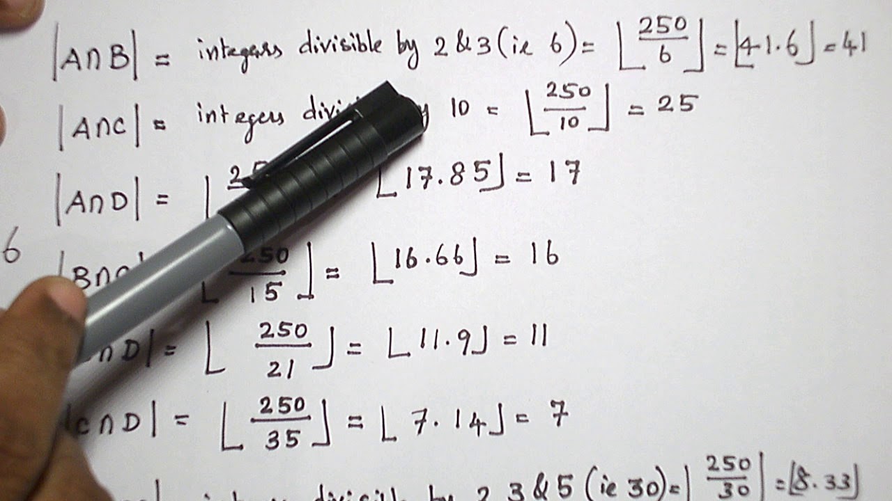 (TAMIL) INCLUSION EXCLUSION PRINCIPLE PROBLEM 1