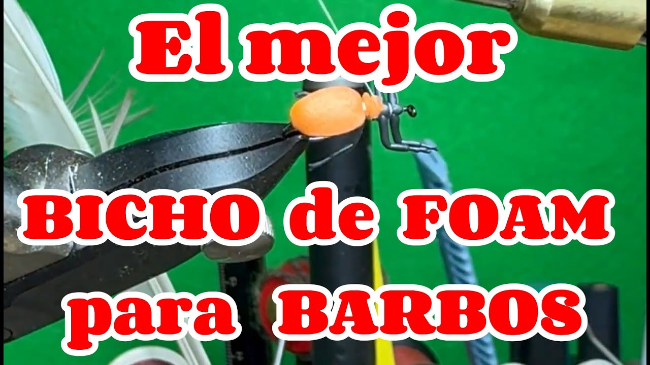Montaje Bicho de Foam. El Naranjito. Especial Barbo. #pesca #barbo #barbel #barbelfishing
