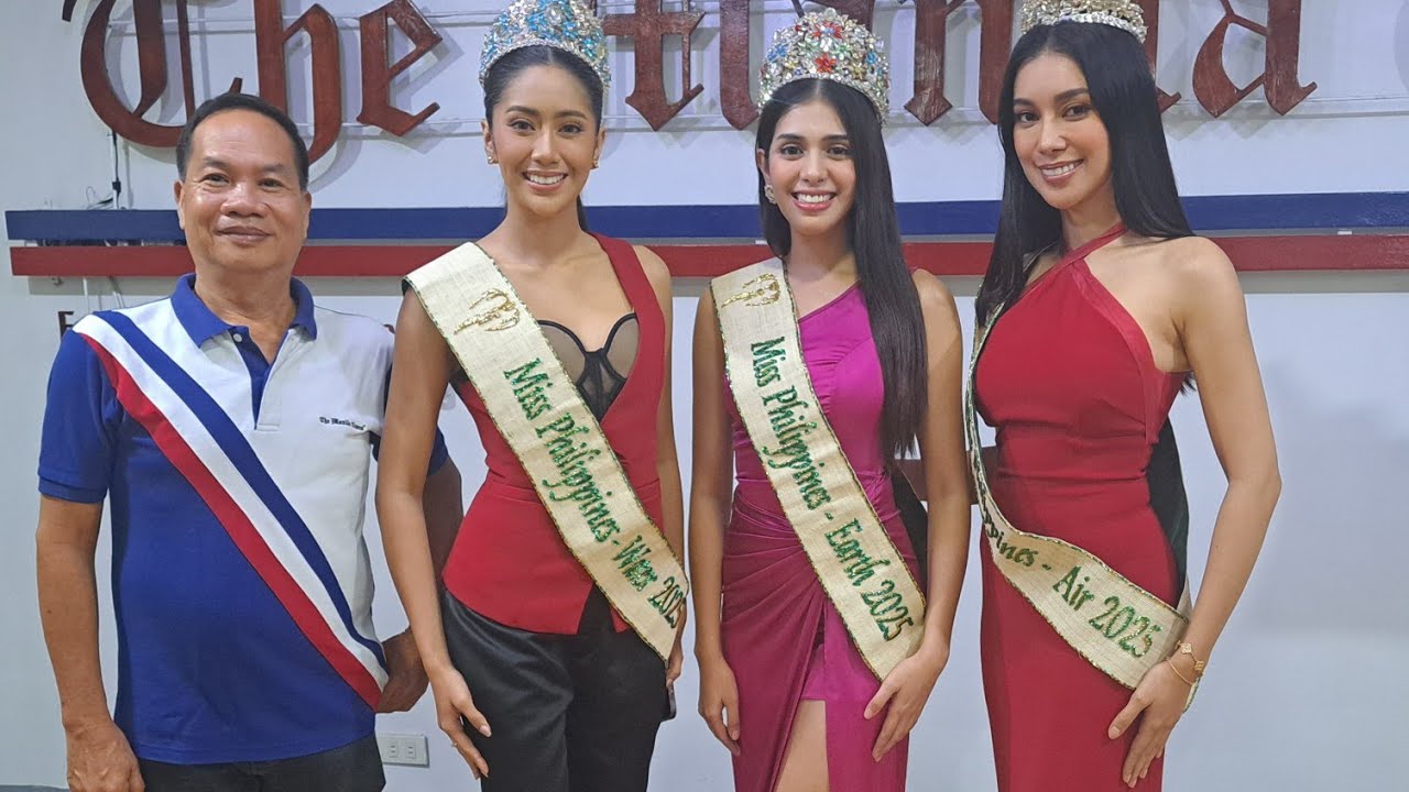 MISS PHILIPPINES EARTH 2025 QUEENS VISIT THE MANILA TIMES 