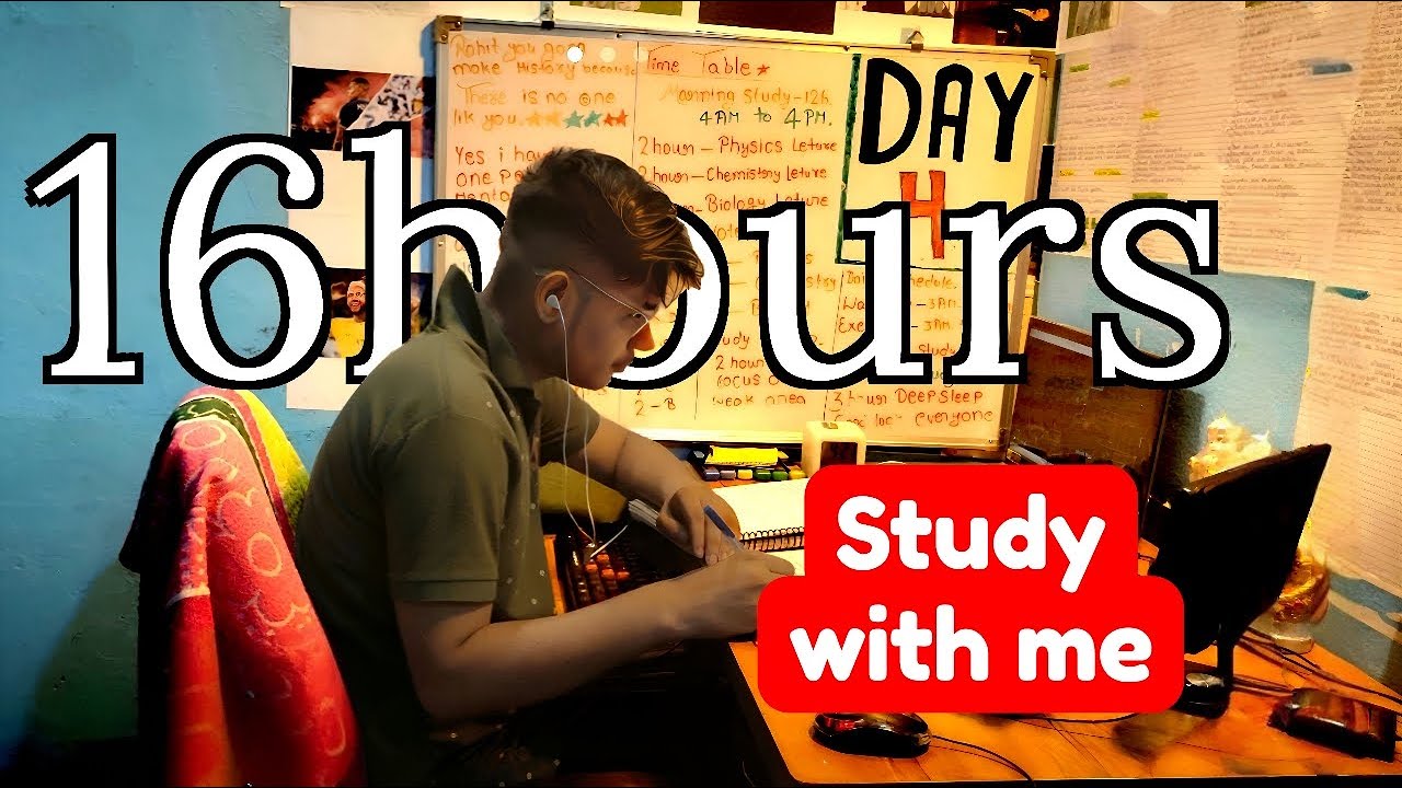 🎧 LIVE 16-Hour Study With Me (part.2) 📚 | Rainy UK Ambience 🌧️ | Focus & Deep Work | Pomodoro timer