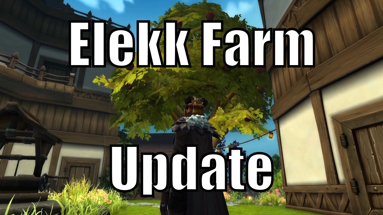 WoW Housing: An Update on my Elekk Farm and Windmill Village - World of Warcraft (Ambience only)