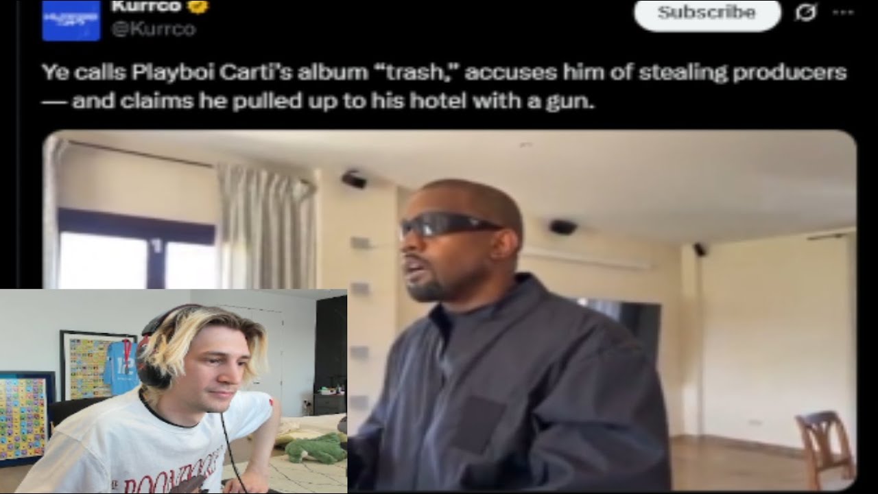 xQc Reacts to Kanye West Calling Playboi Carti's Album 