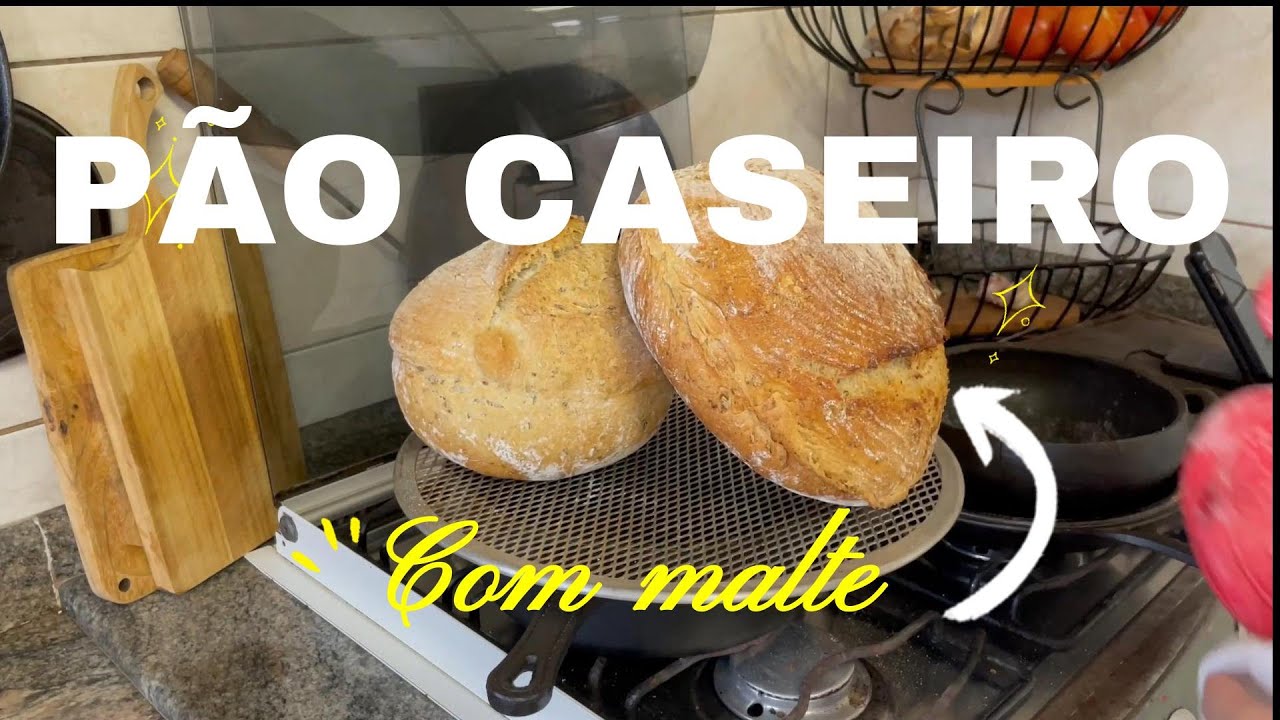 Receita de pão caseiro com malte ou sem malte de cerveja