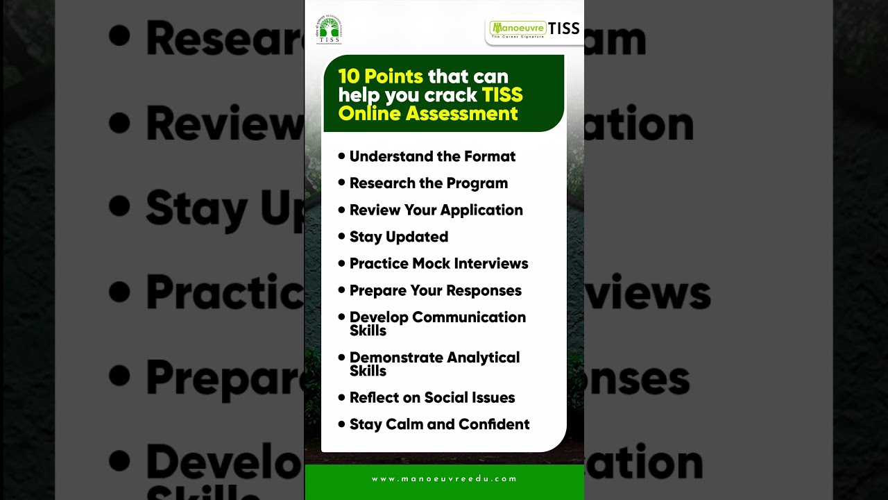 How To Prepare For TISS 2024 Online Assessment Stage 2 #tiss #ytshorts