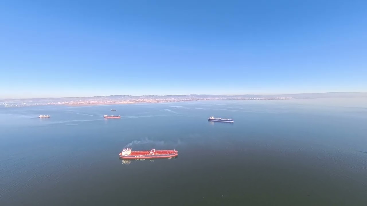 Busy Shipping Lane San Francisco