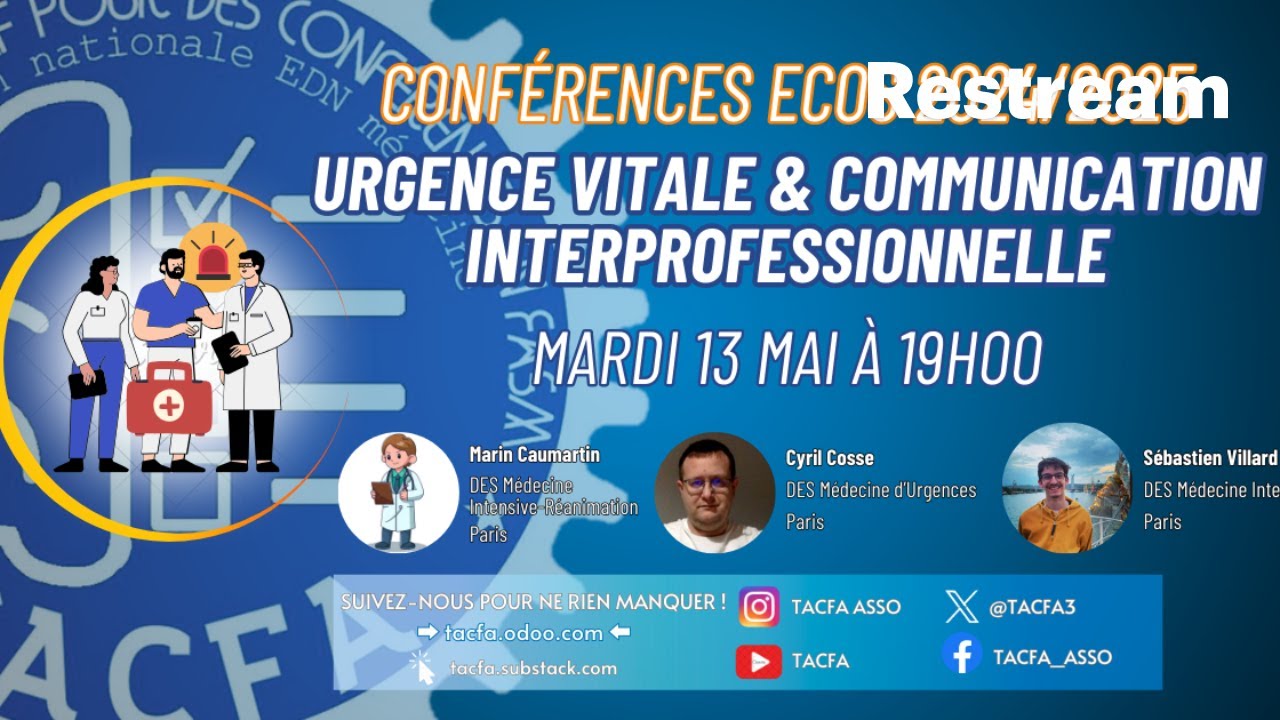 Conférence ECOS - Urgence Vitale & Communication Interprofessionnelle