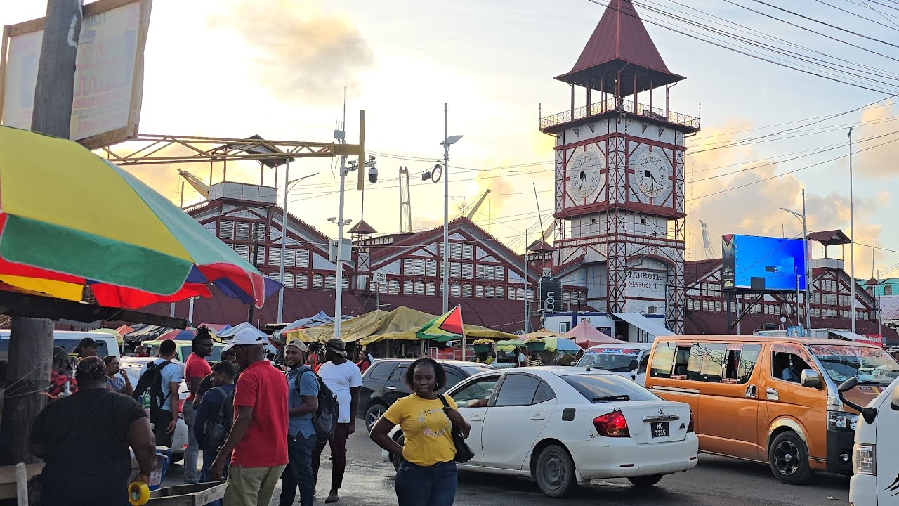 Under the clock/big market Guyana Nice Bad