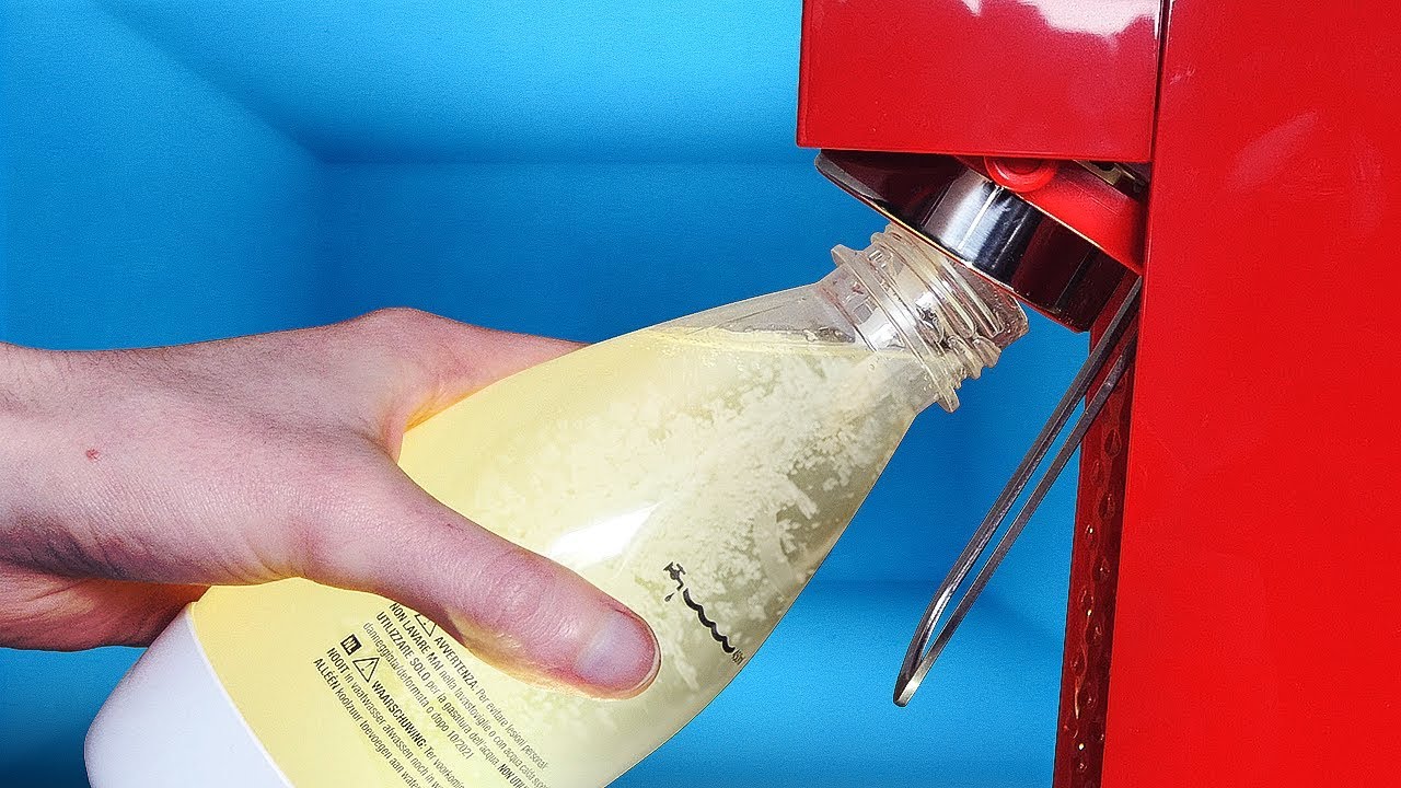 Je teste une machine à soda