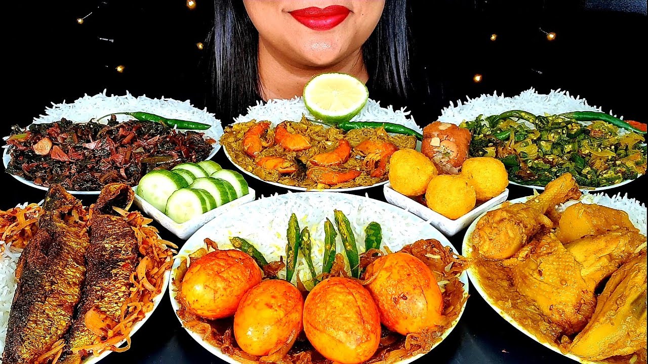 ASMR:DELICIOUS VEG+NON VEG ITEMS+AFLATOON +MOTICHUR LADDU*ASMR MUKBANG*||ZAKIA-SPICY ASMR