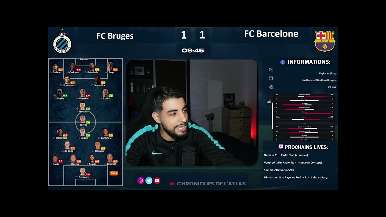 Chronique de l’Atlas réaction compilation - Bruges VS Barcelone #Special LDC ⭐️