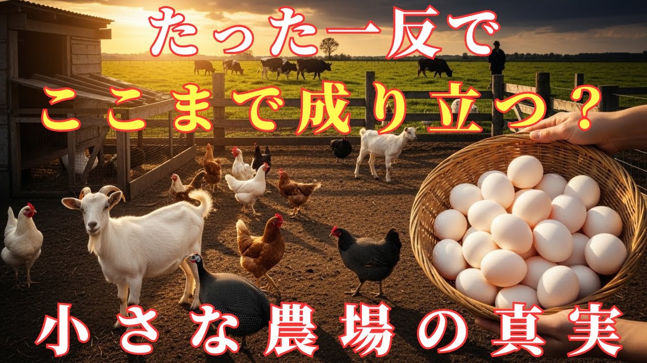 たった一反で大規模農場を超える最も儲かる動物とは？小さな農場で巨大な生産力を生むモデル
