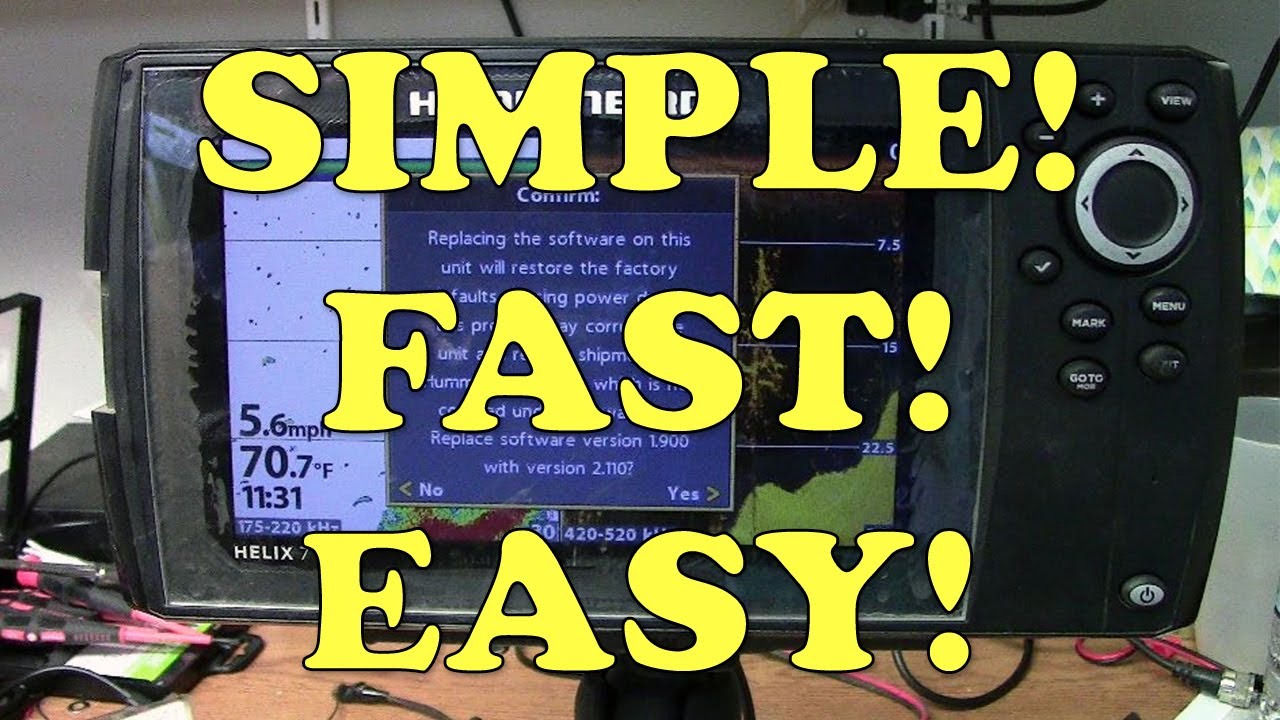 How to Update the Firmware on Humminbird Helix Fish Finders
