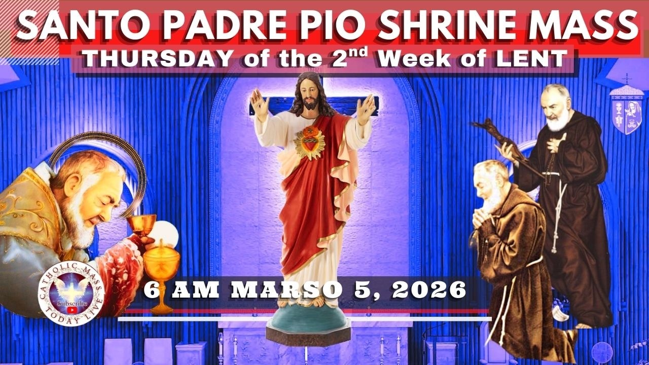 FILIPINO CHURCH LIVE MASS TODAY at Santo Padre Pio National Shrine ^ March 05, 2026  7AM