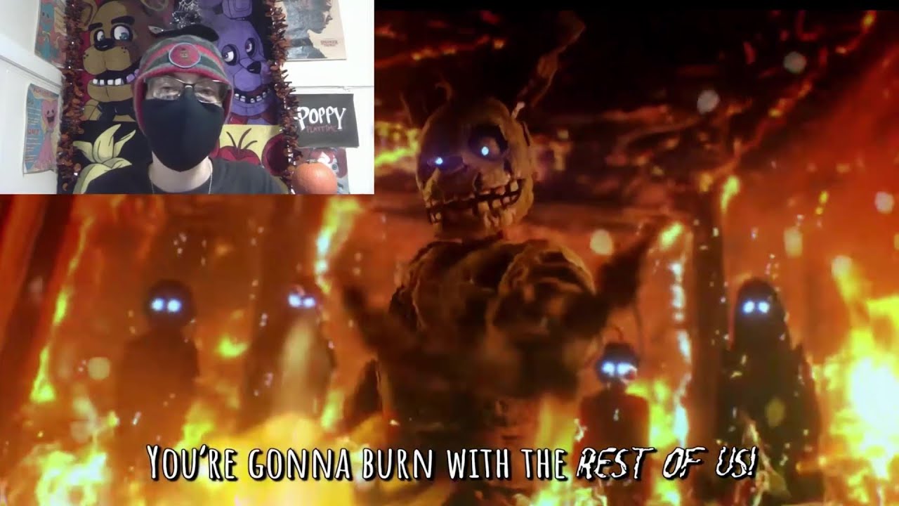 Reaction To Another Five Nights Remastered! (FNAF 3 RAP By JT Music - Animation By Harry101UK‬)