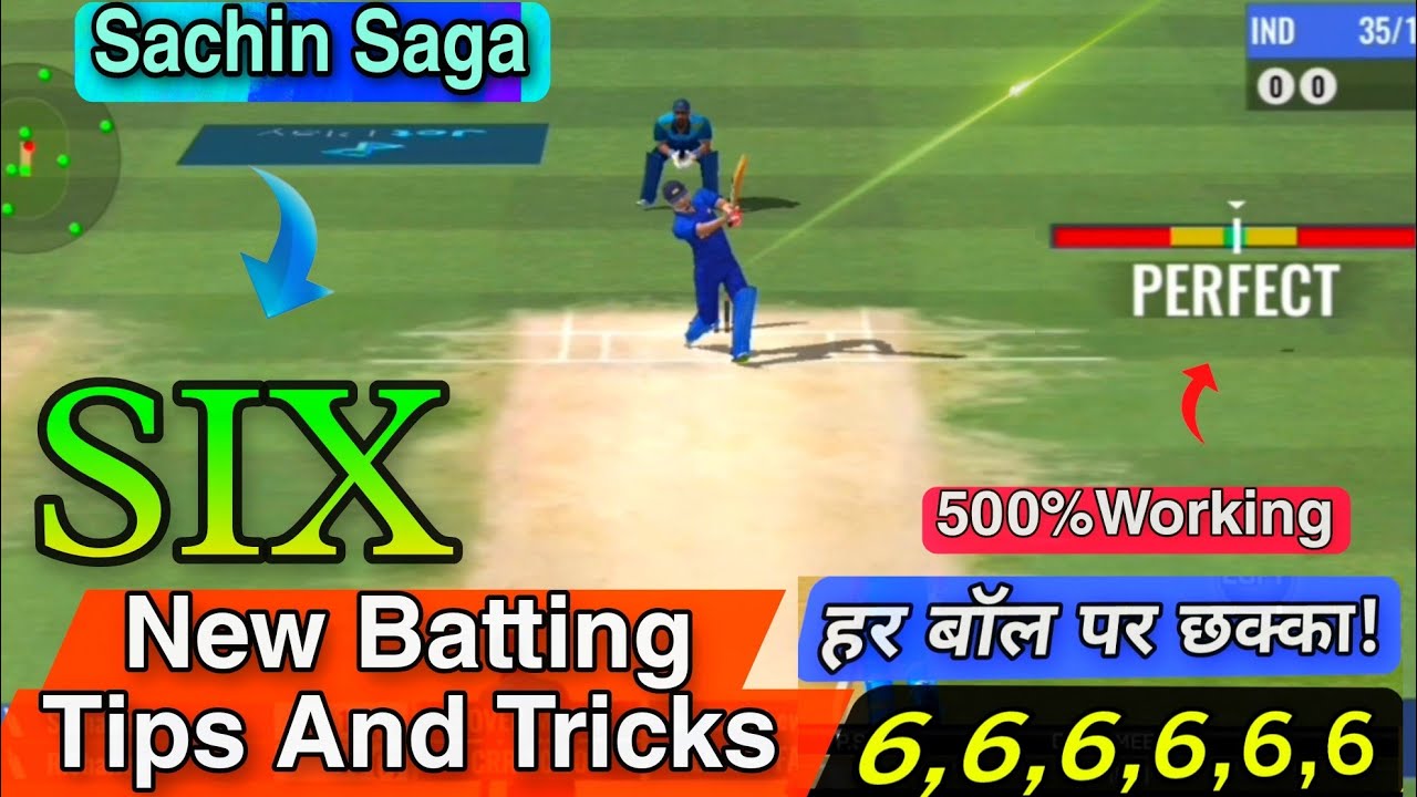 Sachin Saga Cricket Game New Update Batting Tips & Tricks Play Easy Six | Sachin Saga Batting Tips