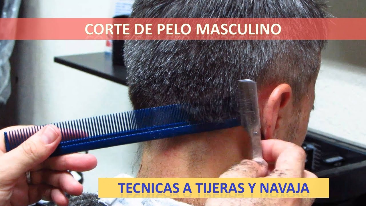 Corte de Pelo Hombre Clásico|Técnicas de corte a Tijeras y Navaja|Peluquería de Lancería