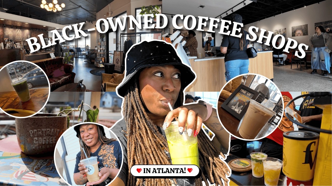 Trying 3 Black-Owned Coffee Shops in Atlanta! ❤️✨☕️