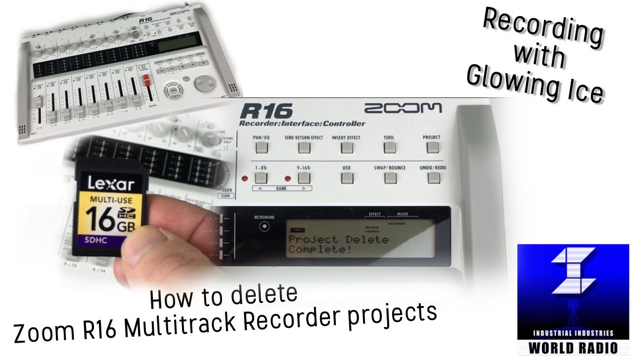 How to Delete Projects on the Zoom R16 Multitrack Digital Recorder