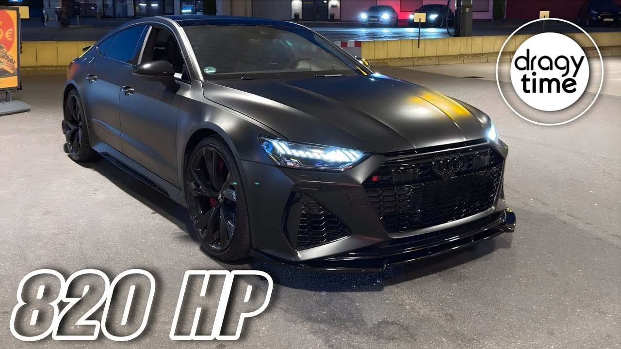 820 HP Audi RS7 C8 HPT Stage 2 | Stock Engine | Acceleration from 100-200 Km/h & 60-130 mph