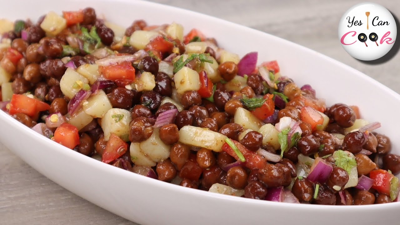 Just Mix & You Are Done ❗️ 5 Minute Kala Chana Chaat Recipe by (YES I CAN COOK)