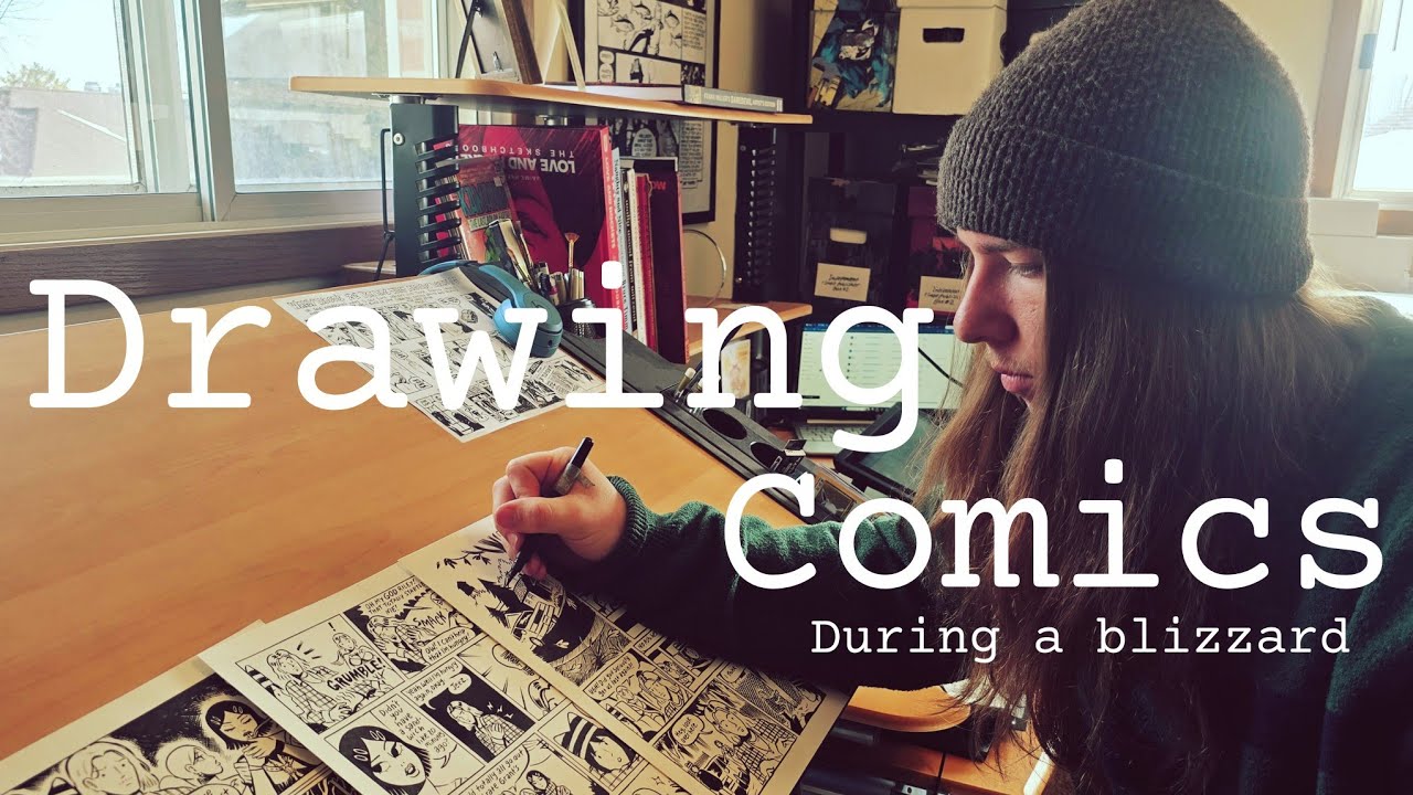 Drawing Comics ✨️ During a BLIZZARD ❄️