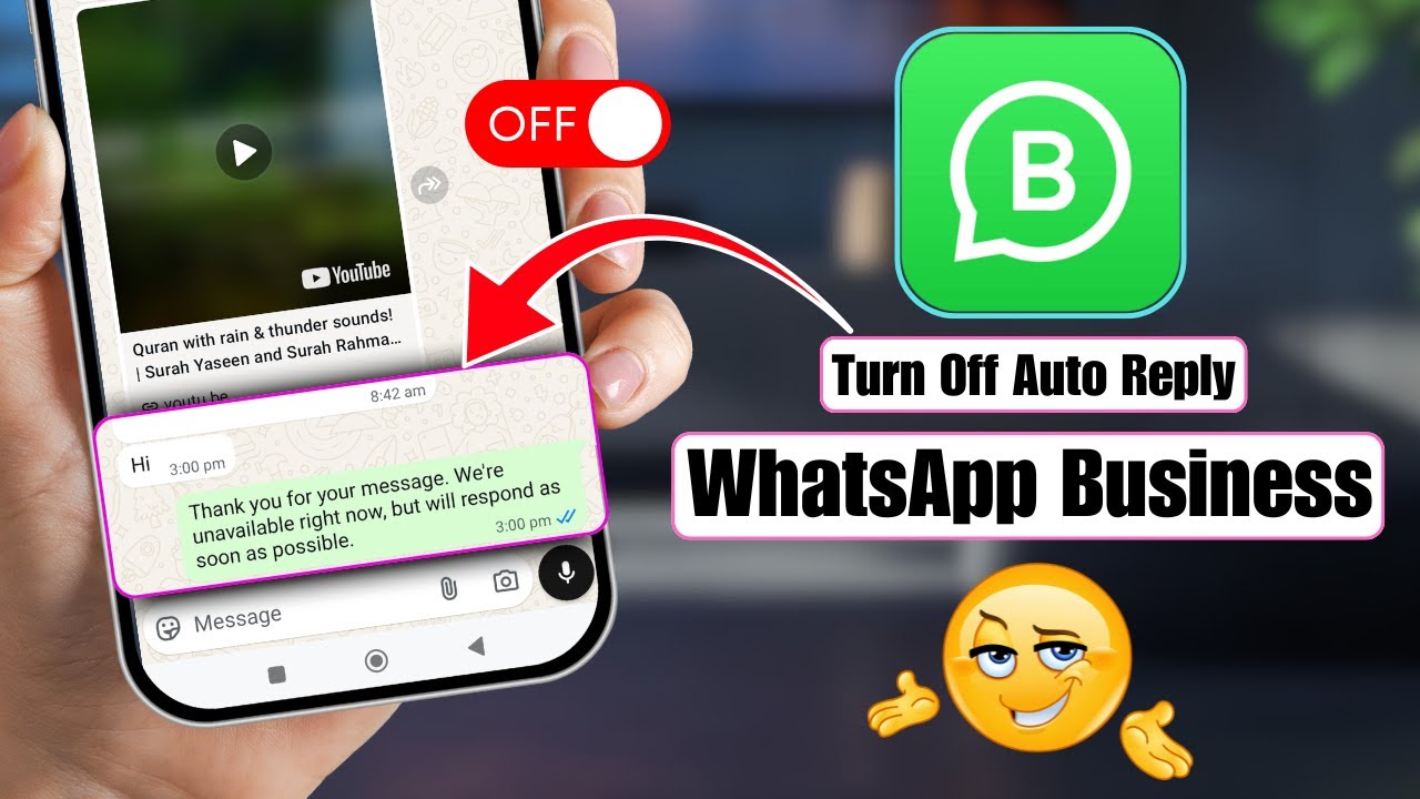 Как отключить автоматический ответ в WhatsApp Business | Отключить автоматический ответ в WhatsApp