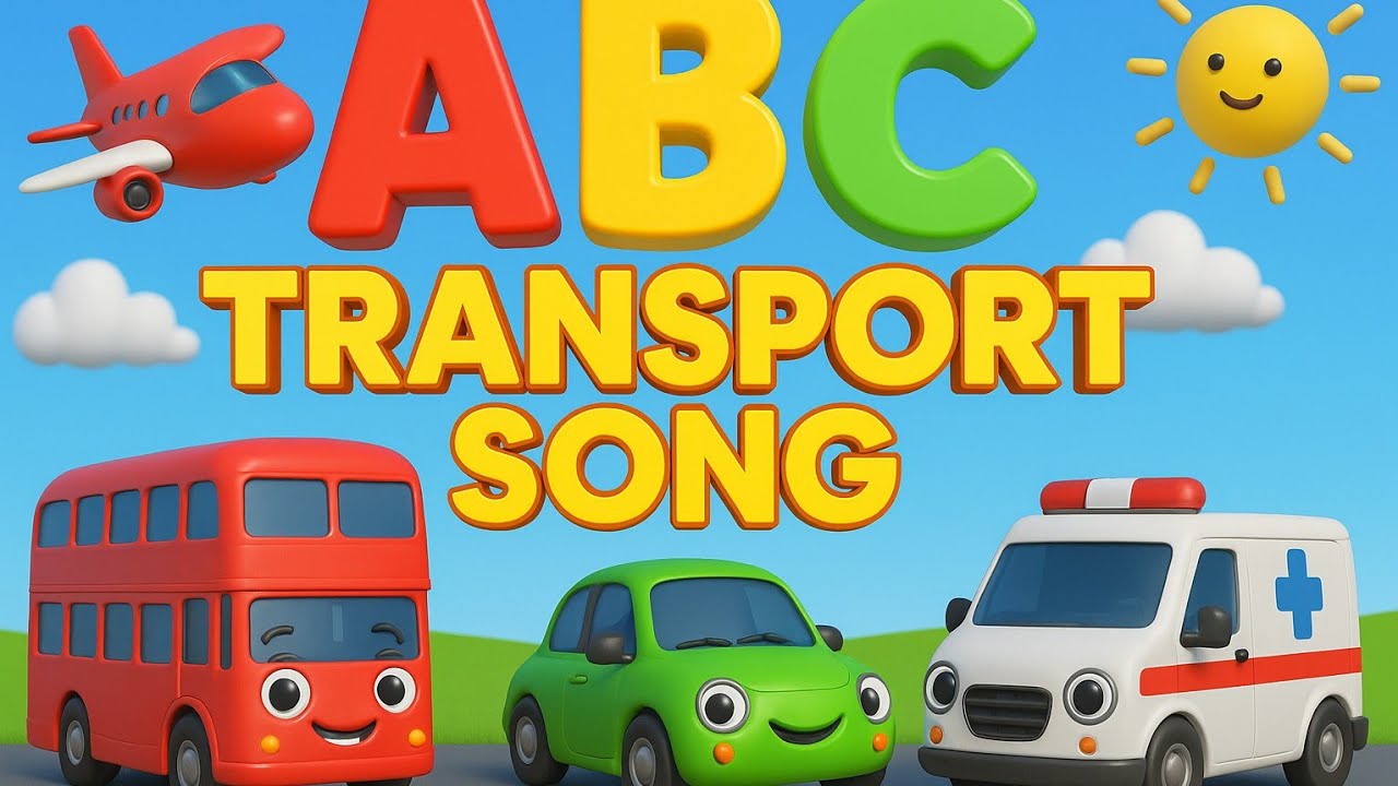 Transportation Phonics Song A–Z | Vehicles ABC Song for Kids | Learn Alphabet with Transport Sounds