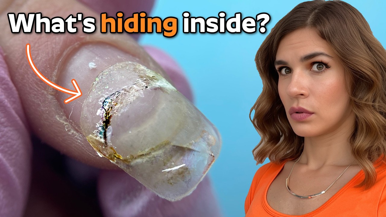Hair Caught in Her Nails !? 😳 How to Fix it ft. Melodysusie HEMA-free gel polish kit Fleurwee