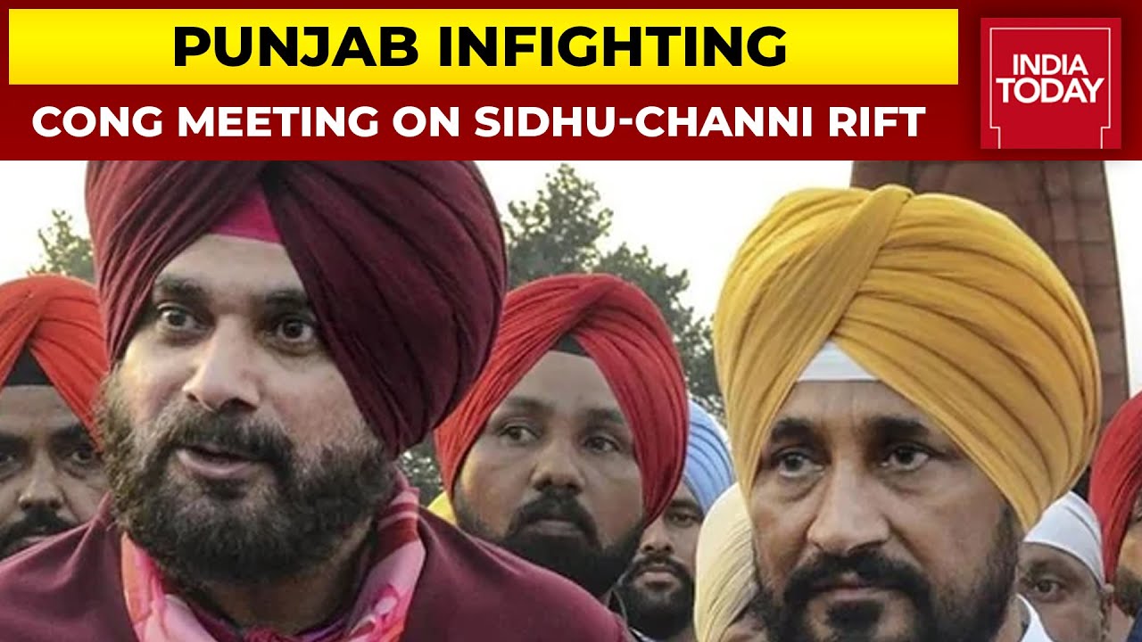 Punjab Congress Crisis: Congress Holds Meet With Navjot Singh Sidhu & CM Charanjit Singh Channi