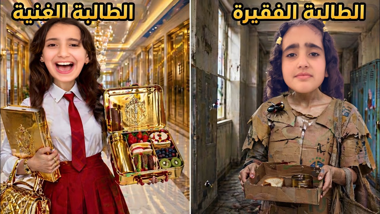 الطالب الغني ضد الطالب الفقير 😨😣جوجو تهمتها بالسرقه وبدها تحاسبا 😰#روزا #جوجو 
