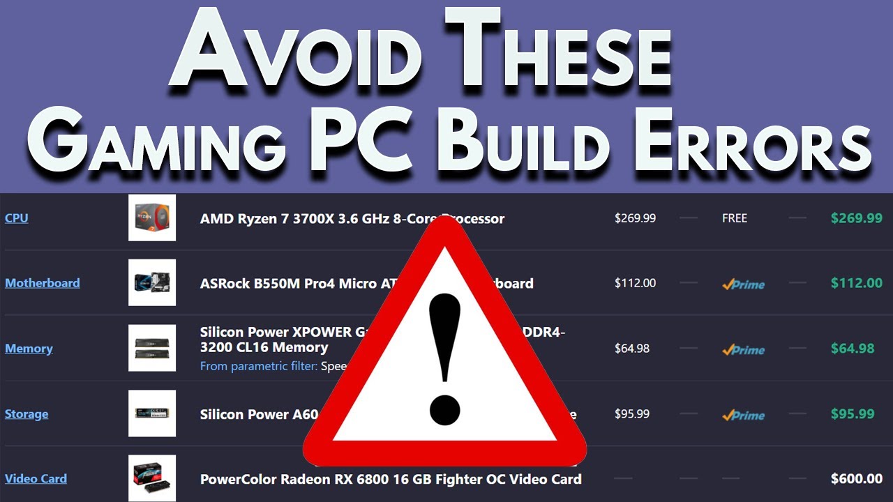 ⚠️AVOID⚠️ These Common PC Build Mistakes! | Boost My PC Build
