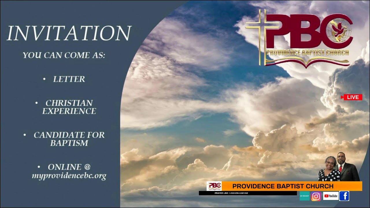 PBCLive Sunday Morning Virtual & In Person Worship