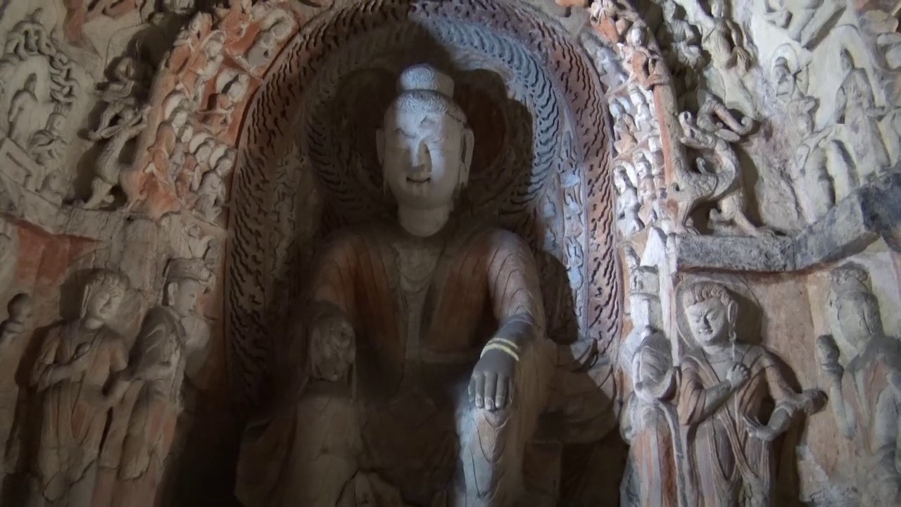 Yungang Grottoes Buddhist Caves in Datong, China