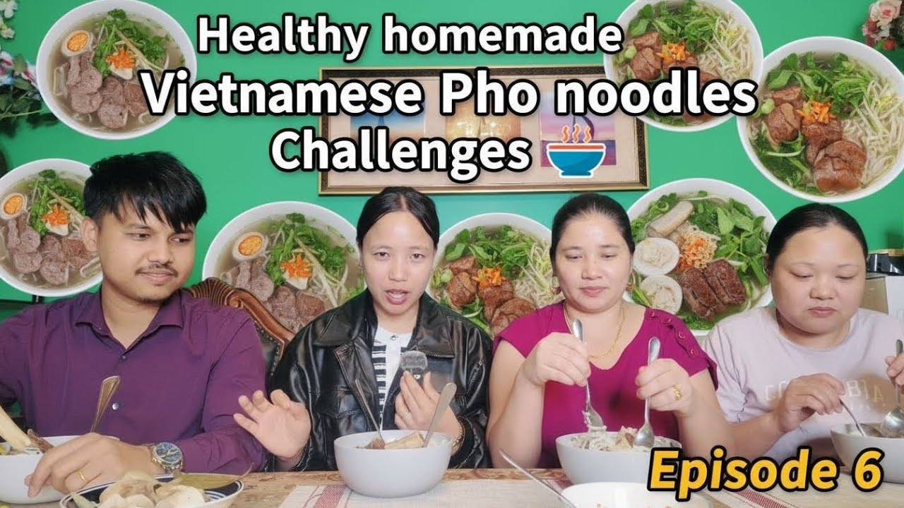 Homemade Vietnamese Pho🍜 🍲with beef Bone Marrow Soup Challenges|| Who will win🏅MR Challenges|Ep-6|| 