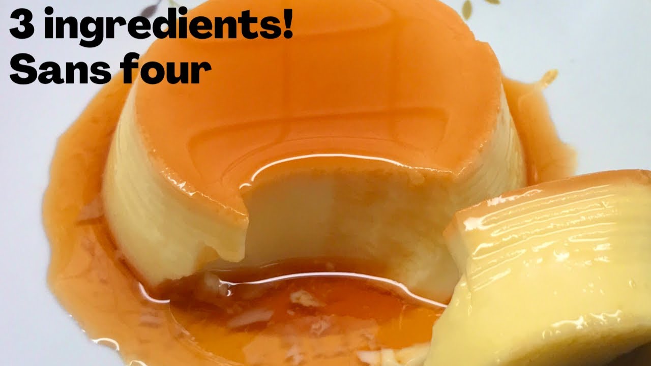 3 ingredients! Flan ou crème caramel 🍮 sans four! cuisson en 15min! / Caramel Flan without oven