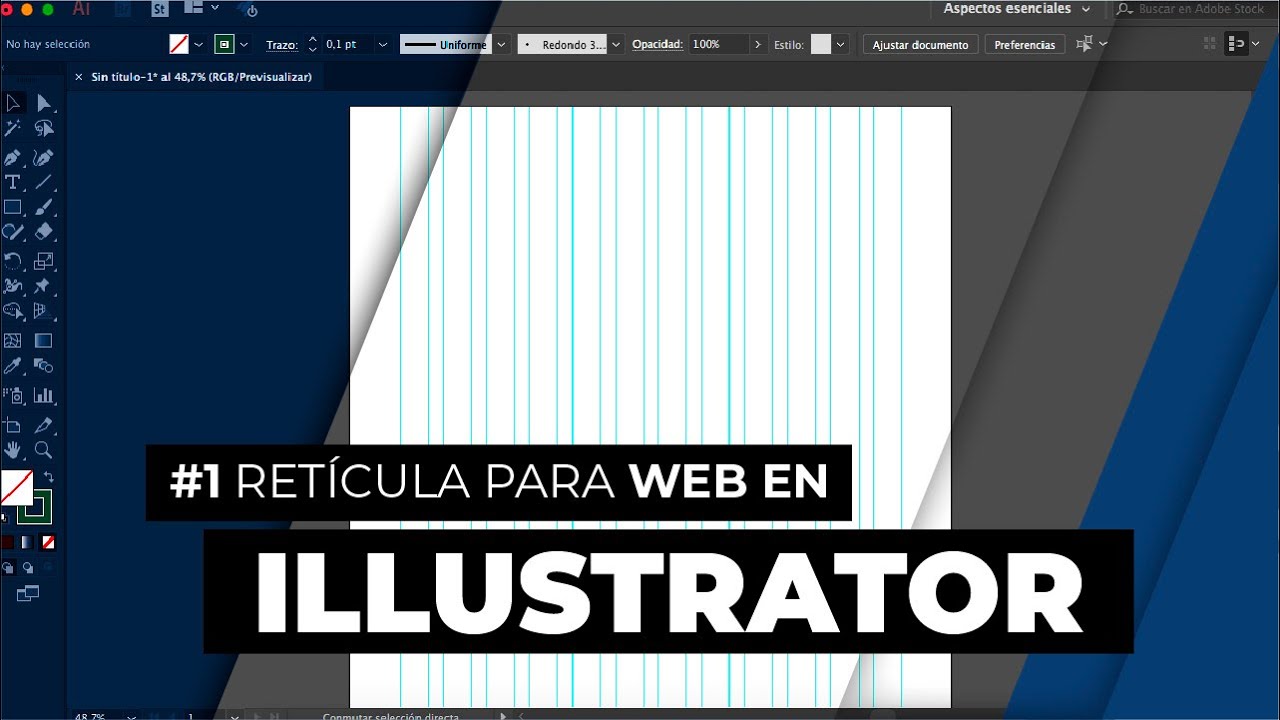 🚀 Diseño web: RETÍCULA para web en ILLUSTRATOR [#1]