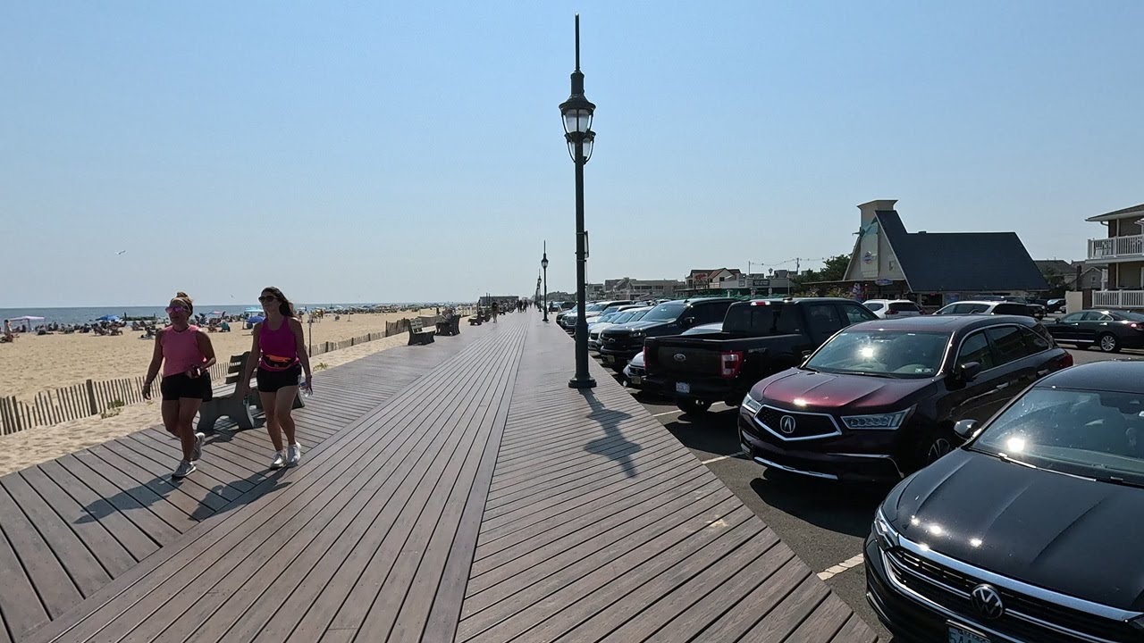 ⁴ᴷ⁶⁰ Walking tour of Belmar, New Jersey