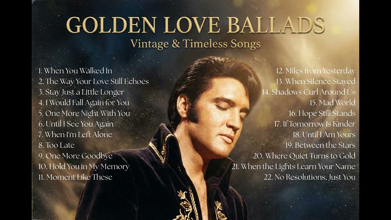 Golden Love Ballads| Timeless Romantic Songs | Elvis Inspired | Vintage Velvet Sessions