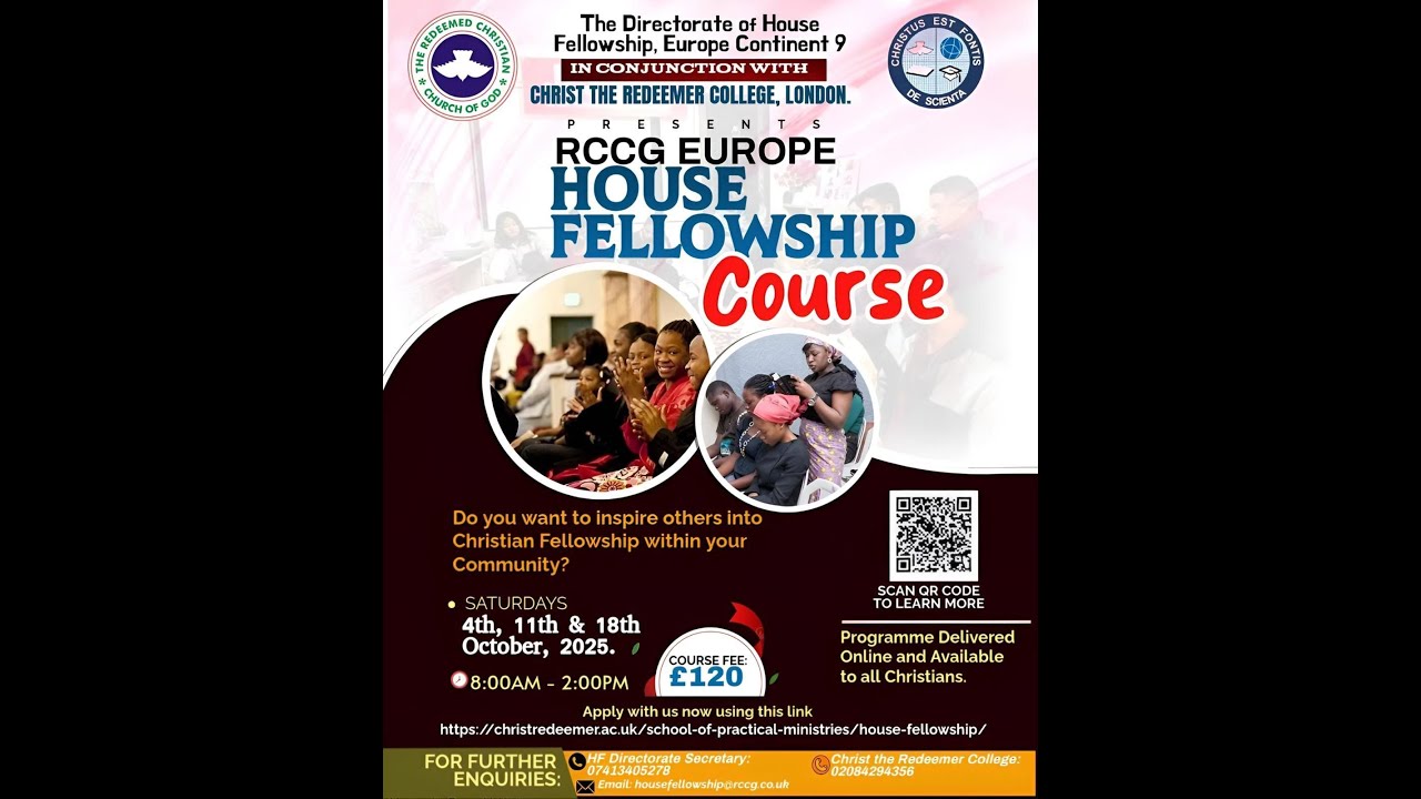 RCCG Europe Continent 9 // House Fellowship Course