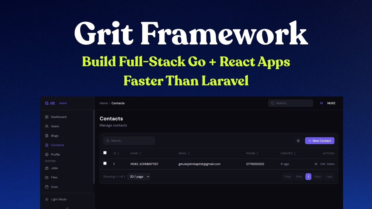 Grit Framework: Build Full-Stack Go + React Apps Faster Than Laravel
