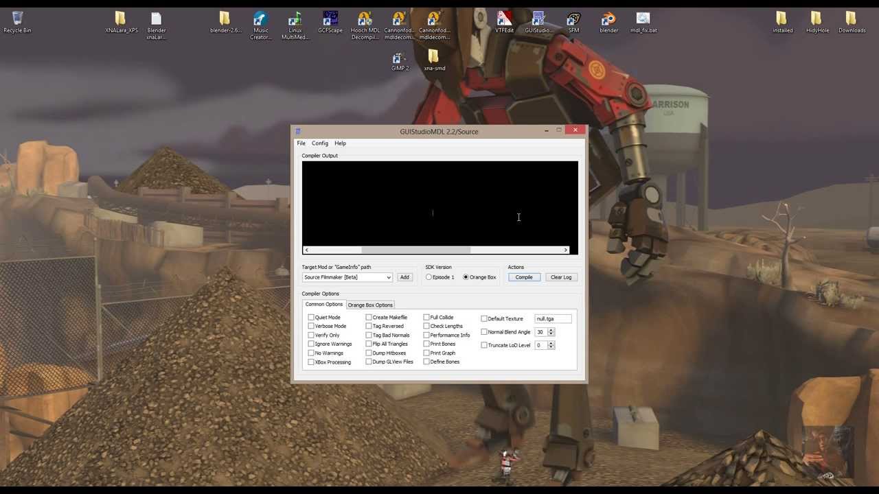 SFM - Converting XNA Models for Use in SFM Pt14 - QCs and Compiling the Model