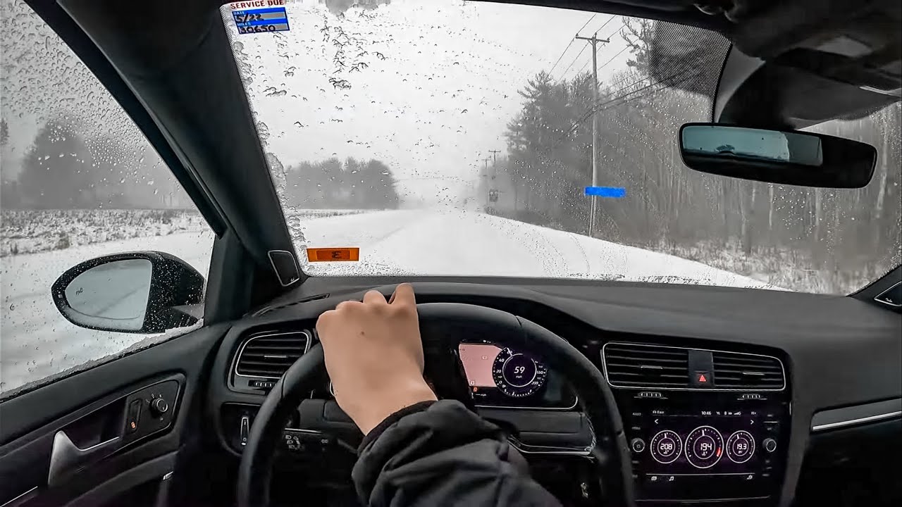 ДРИФТИНГ Мой тюнингованный Golf R от IE попал в метель!