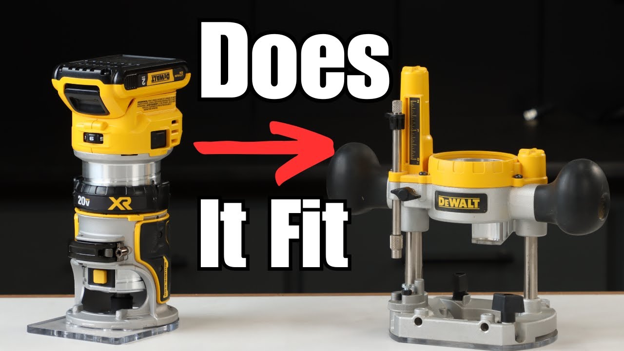 Does the Dewalt 20v Cordless Router fit the 611 Plunge Base?