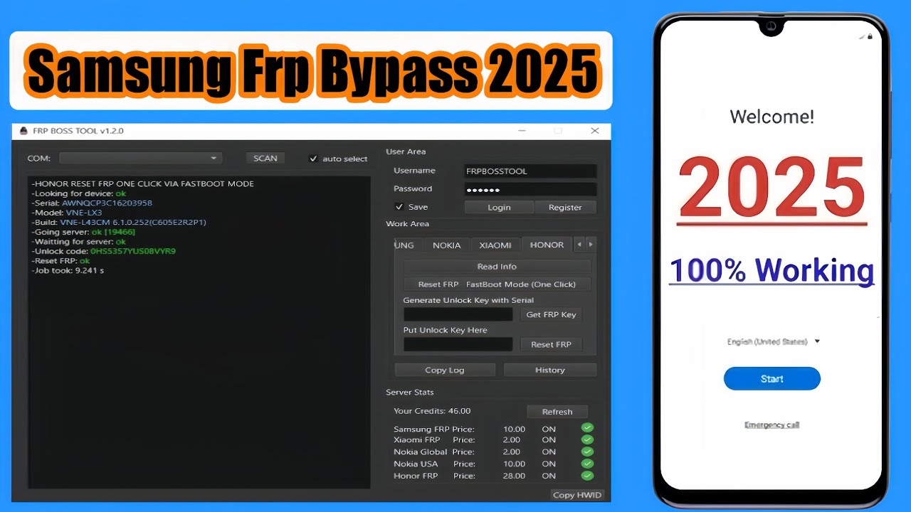 All Samsung Frp Bypass Tool 2025 | Samsung Frp Bypass Android 14 / 16 New Security Latest Update
